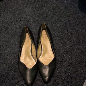 Naturalizer Black Leather Flats